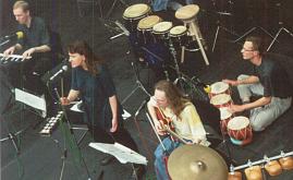 die Band bei einem Auftritt